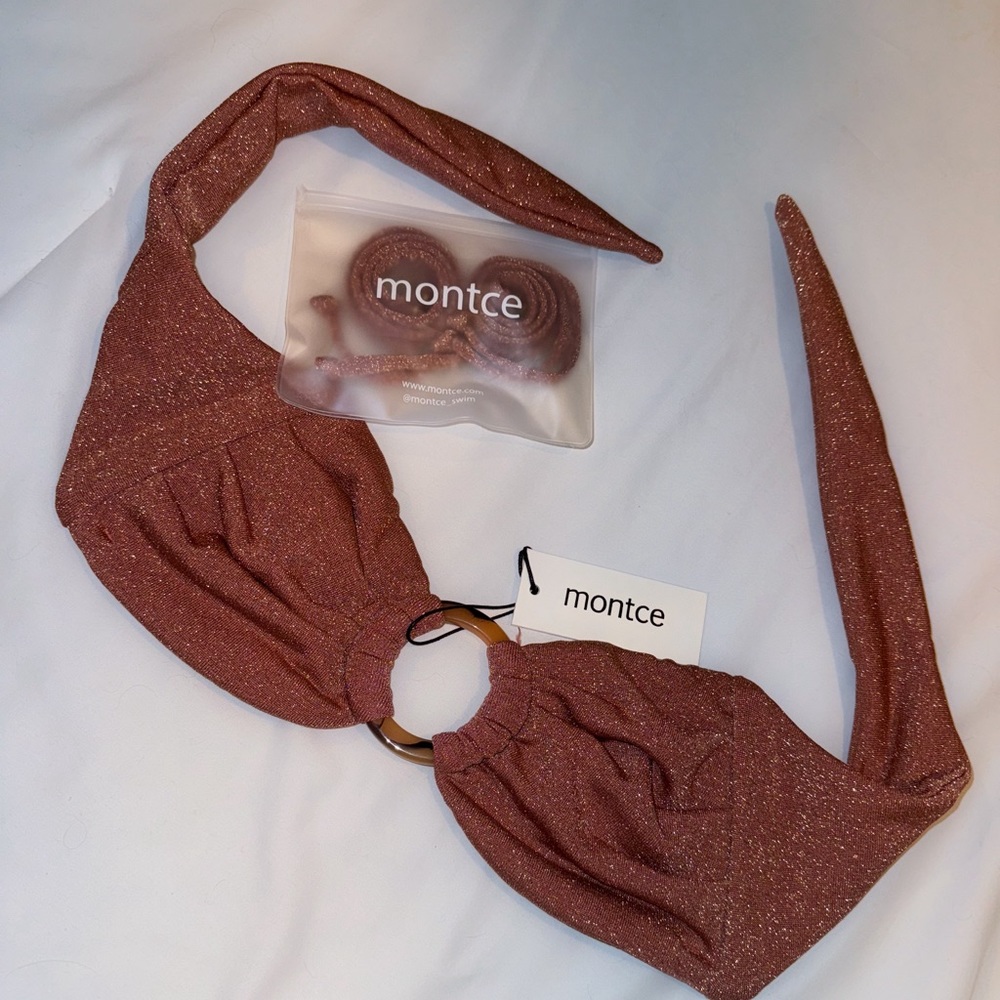 Montce Swim Tori Ties Bandeau Top (NWT)